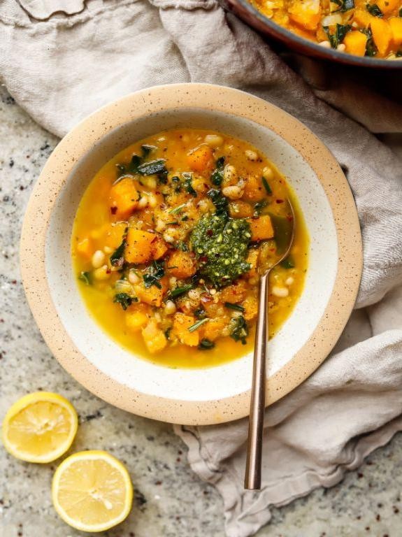 Rosemary Vegan White Bean and Butternut Squash Stew