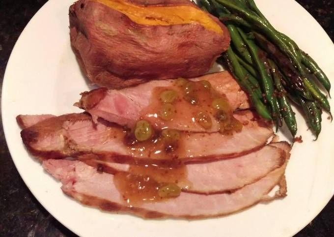 Rum and Raisin Glazed Baked Ham