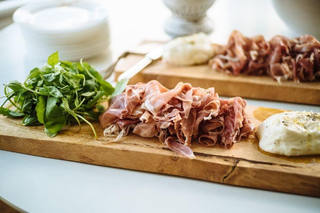 Rustic Italian Charcuterie Board with Prosciutto and Burrata