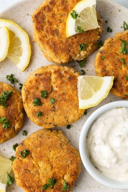 Salmon Patties with Almond Flour