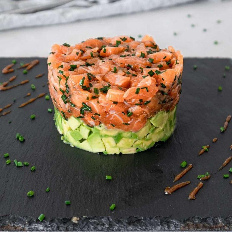 Salmon and Avocado Tartare Bites