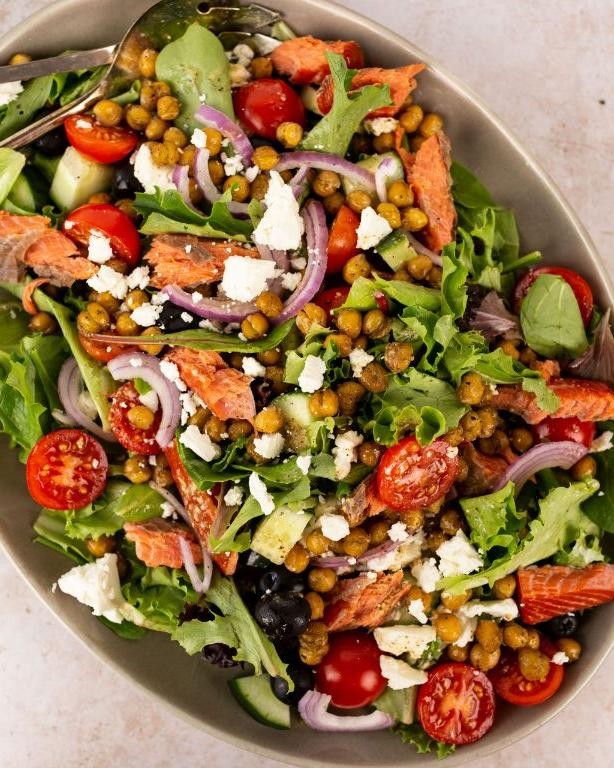 Salmon and Chickpea Salad