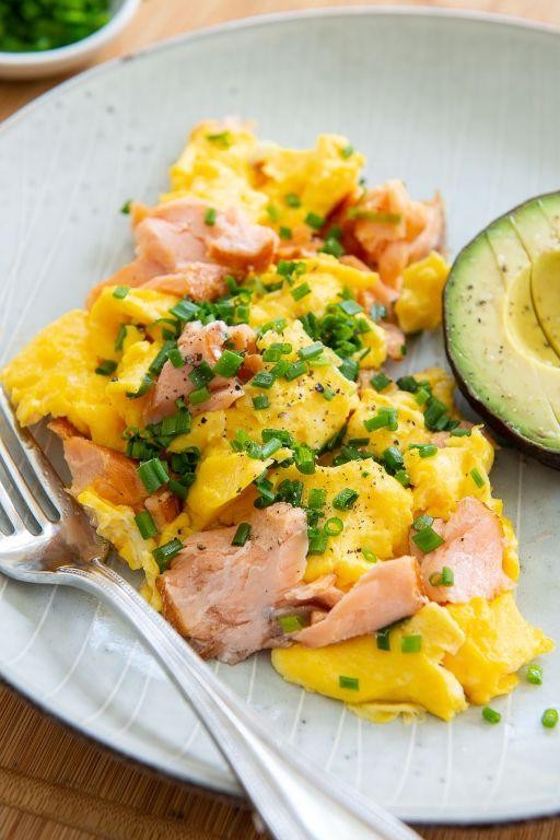 Salmon and Egg White Scramble