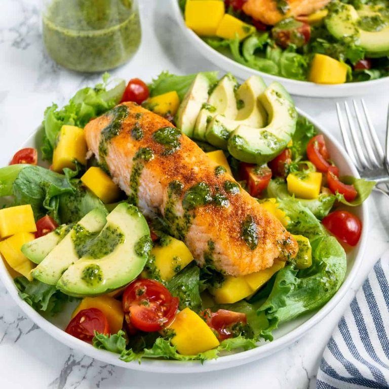 Salmon and Mango Summer Salad