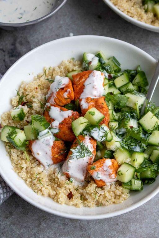 Salmon and Quinoa Protein Bowl