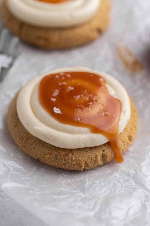 Salted Caramel Crumbl Cookies