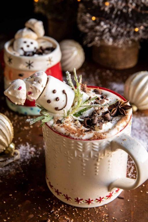 Salted Caramel Hot Chocolate with Espresso