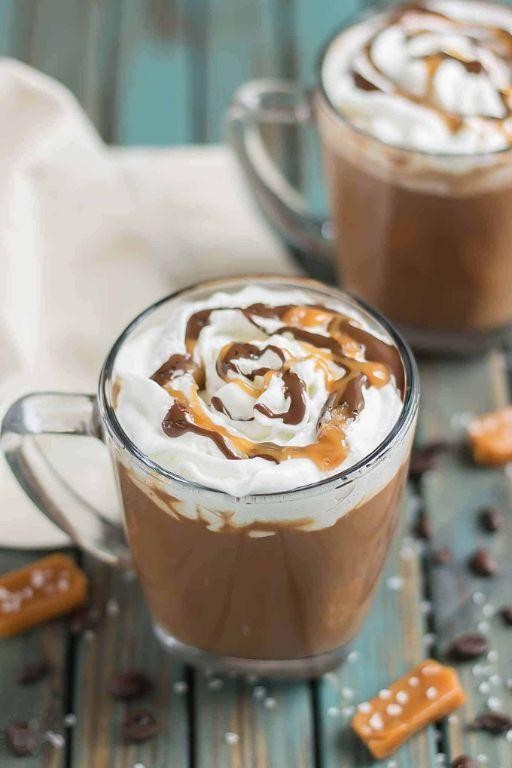 Salted Caramel Mocha Hot Chocolate