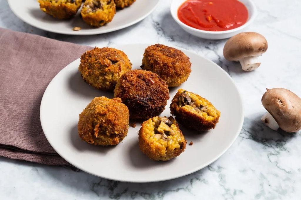 Savory Mushroom Satin Balls