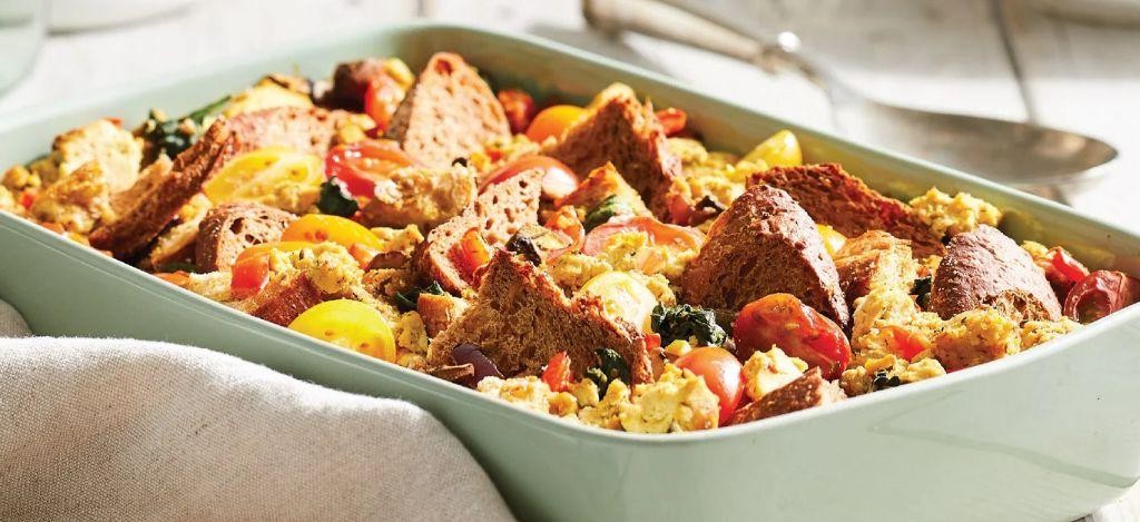 Savory Tofu and Spinach Breakfast Casserole