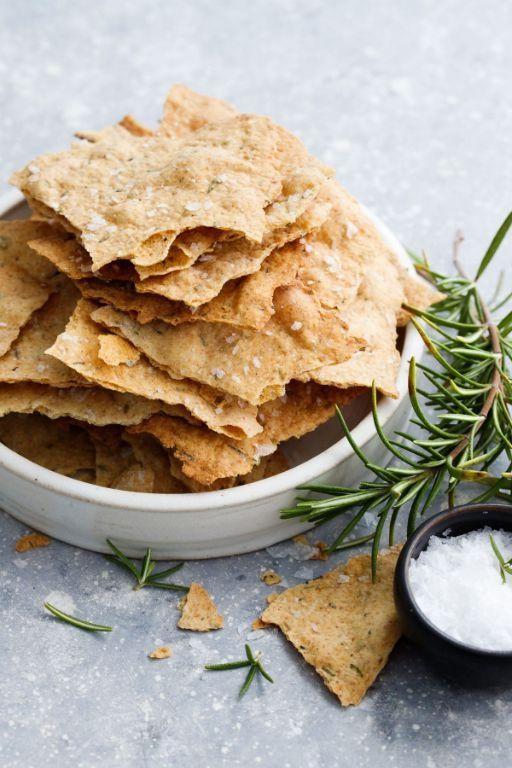 Sea Salt and Olive Oil Sourdough Crackers