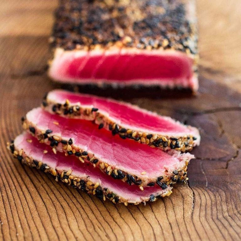 Seared Tuna Steak with Sesame Crust