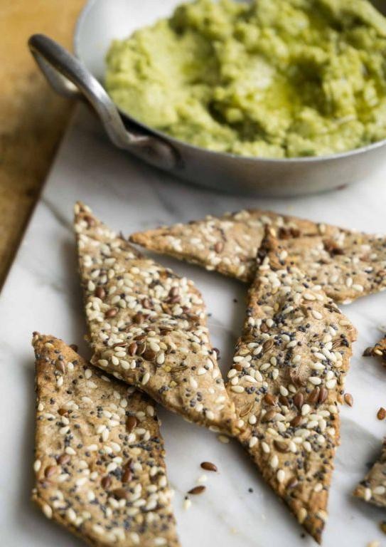 Seeded Multigrain Sourdough Crackers