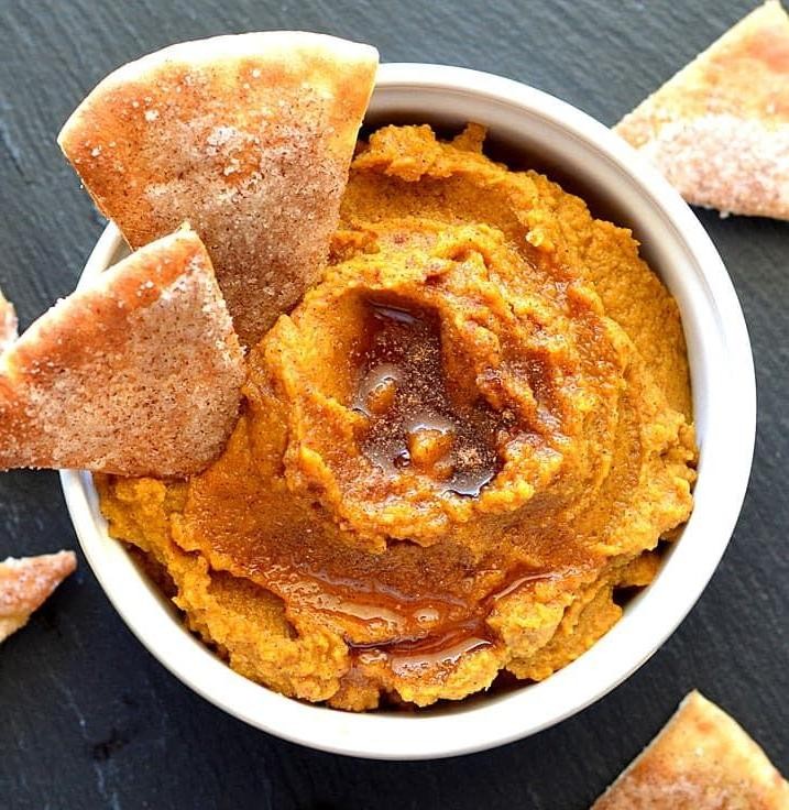Seminole Pumpkin Hummus with Pita Chips