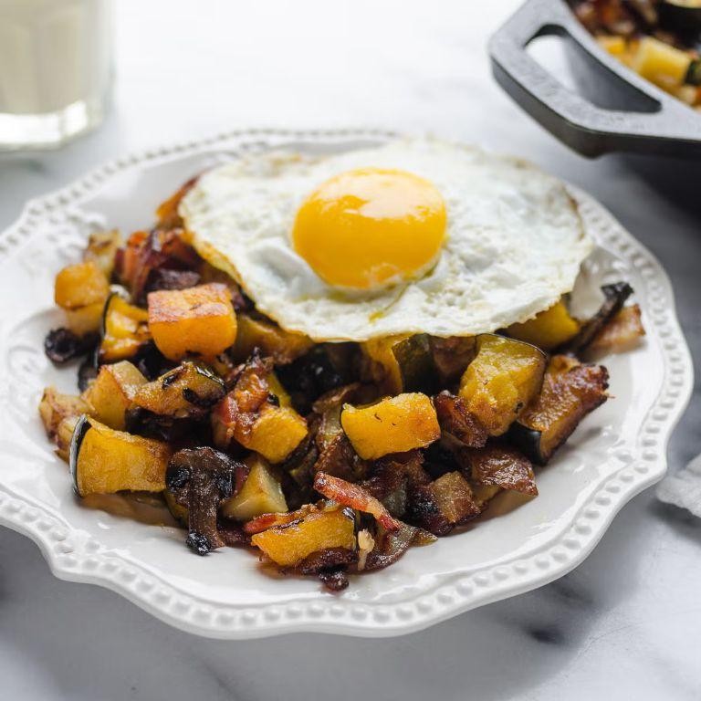 Seminole Pumpkin and Bacon Hash