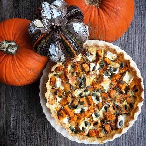 Seminole Pumpkin and Goat Cheese Tart