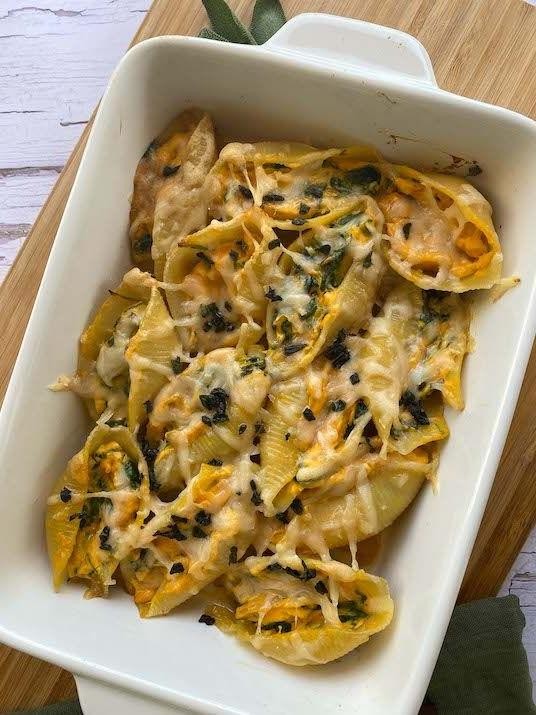 Seminole Pumpkin and Spinach Stuffed Shells