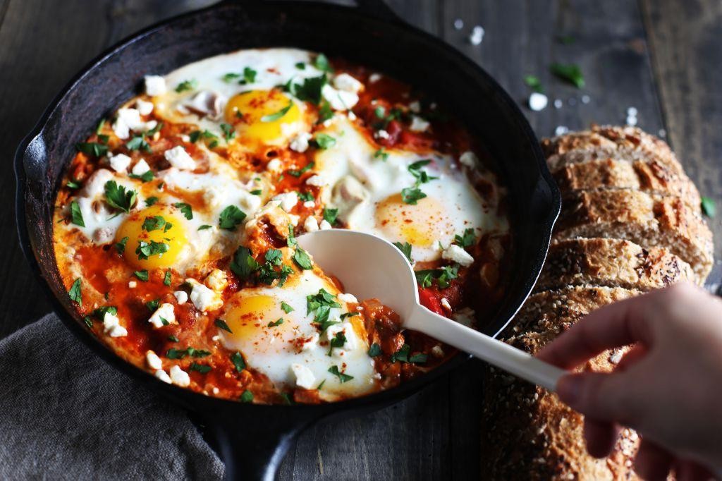Shakshuka with Feta and Parsley