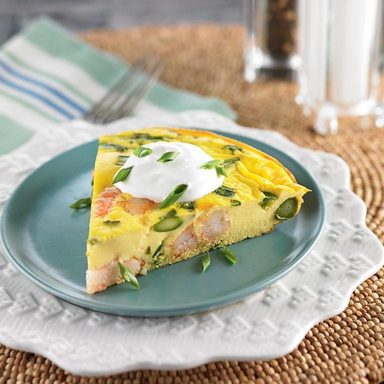 Shrimp and Asparagus Frittata