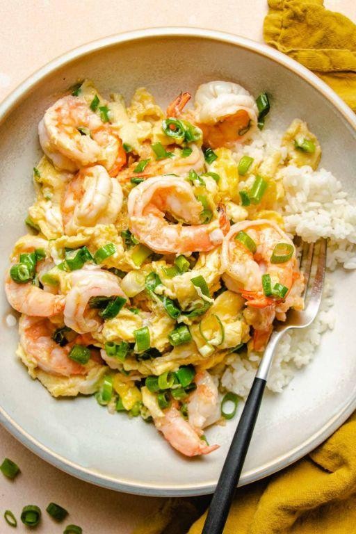 Shrimp and Cheese Scramble