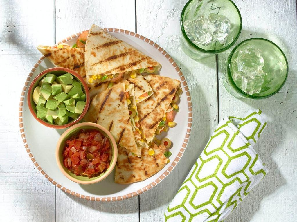Shrimp and Corn Breakfast Quesadilla
