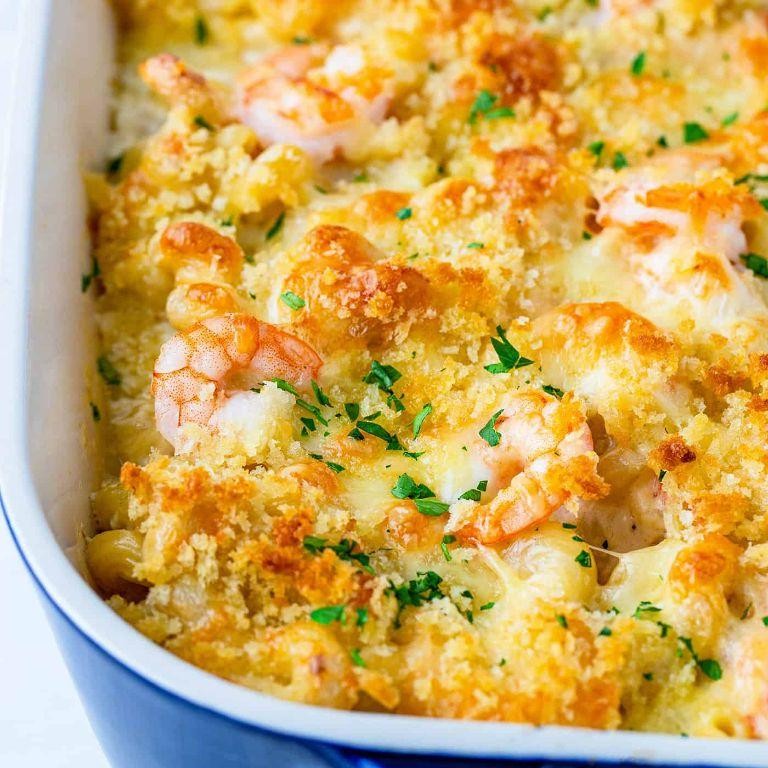 Shrimp and Macaroni Casserole