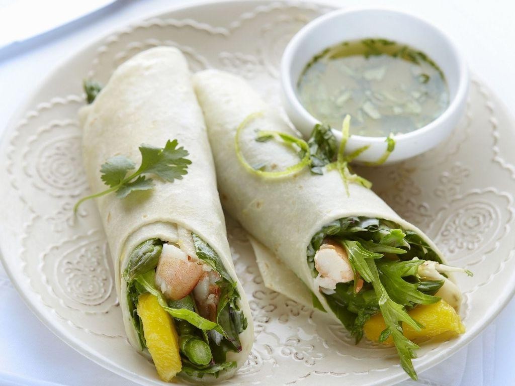 Shrimp and Mango High Protein Wrap