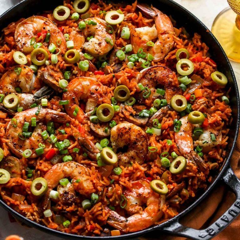 Shrimp and Vegetable Jambalaya with Long-Grain Rice