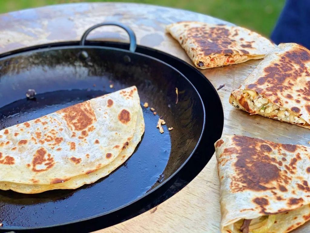 Simple Campfire Quesadillas