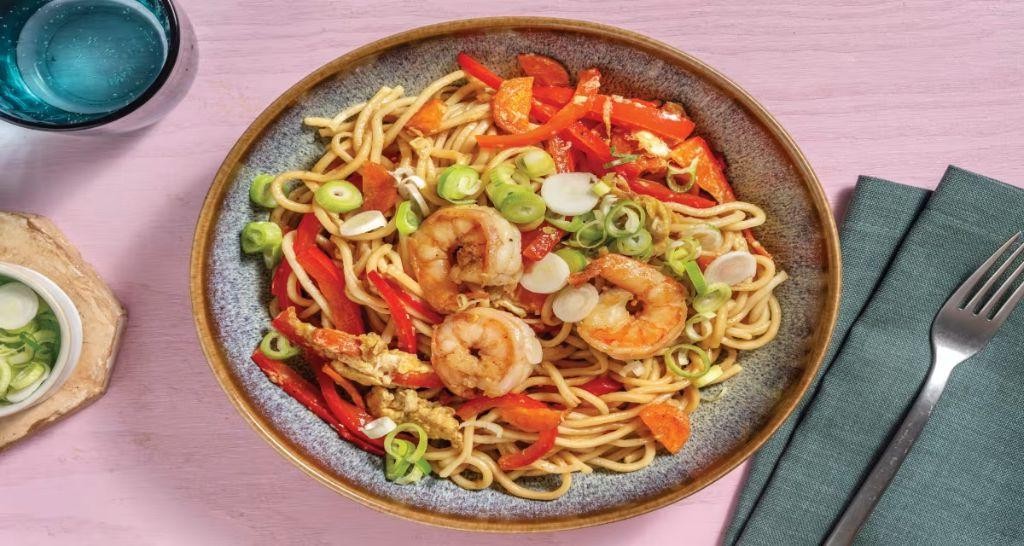 Singapore-Style Noodles with Prawns and Lemongrass