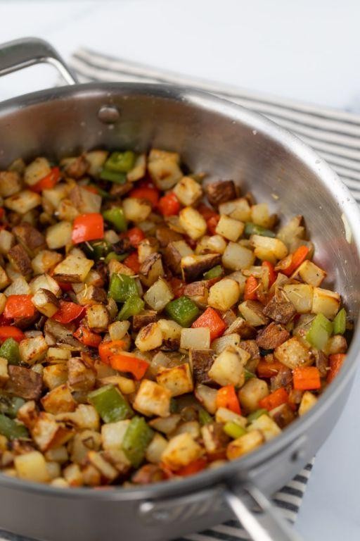 Skillet Potatoes with Peppers and Onions