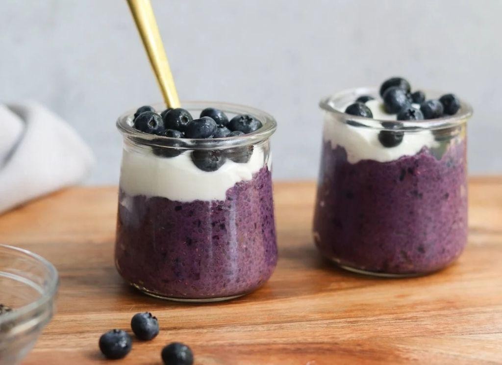 Skinny Girl Weight Watchers Blueberry Chia Pudding
