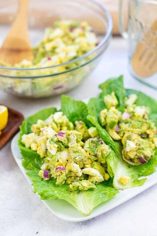 Slow Carb Avocado and Egg Salad