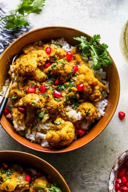 Slow Carb Cauliflower and Lentil Curry