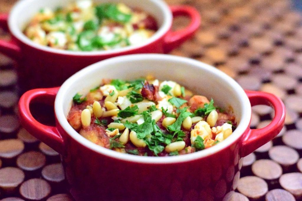 Slow Carb Eggplant and Chickpea Bake