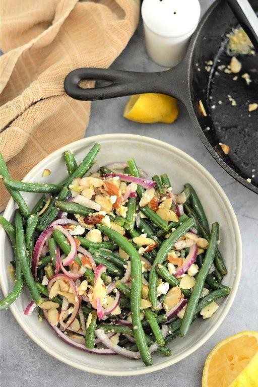 Slow Carb Green Bean and Almond Salad