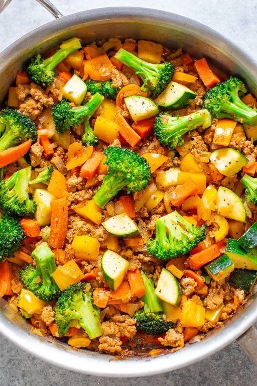 Slow Carb Turkey and Vegetable Stir-Fry