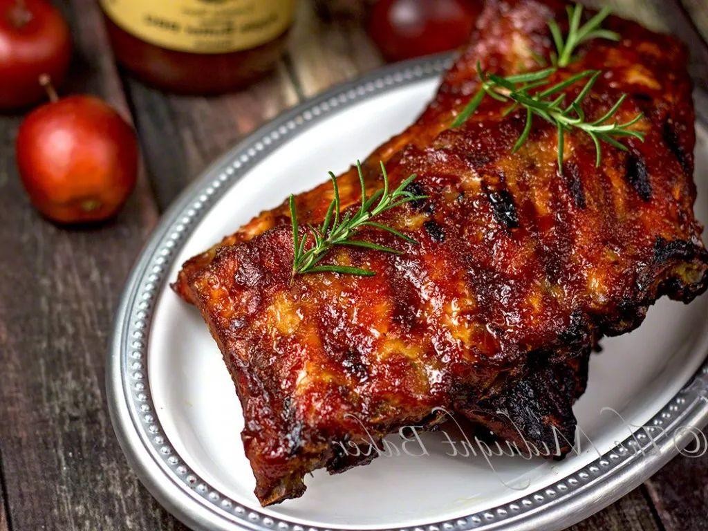Slow Cooker Apple Butter BBQ Ribs