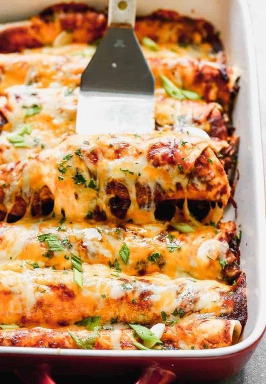 Slow Cooker Beef Enchiladas
