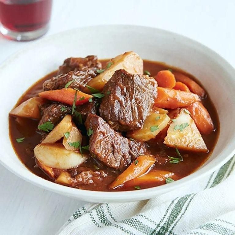 Slow Cooker Beef Stew with Root Vegetables