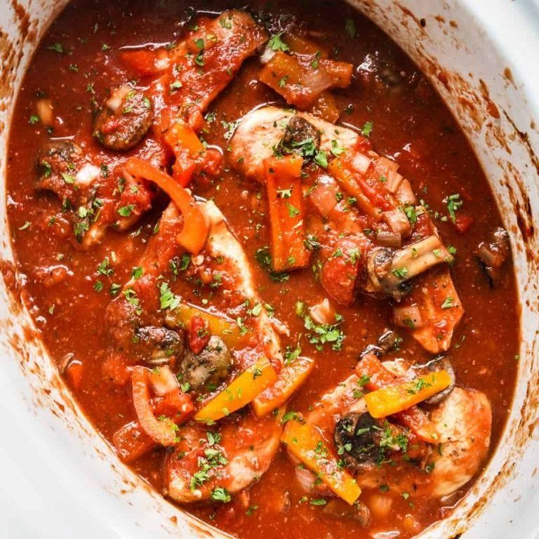 Slow Cooker Chicken and Tomato Stew