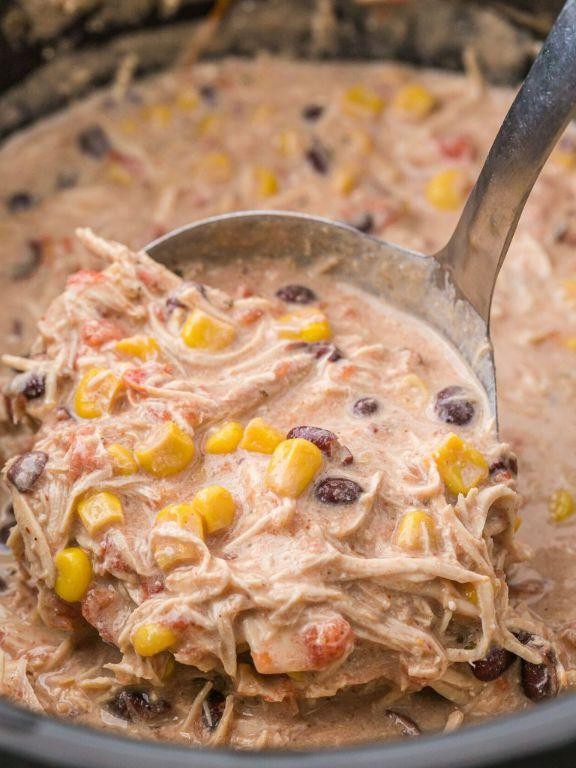 Slow Cooker Cream Cheese Chicken Chili