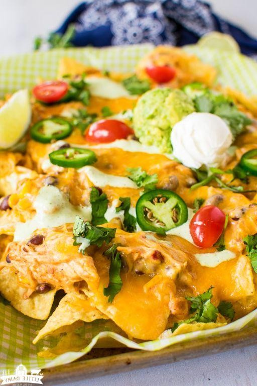 Slow Cooker Cream Cheese Chicken Nachos