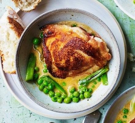 Slow Cooker Honey Mustard Chicken Thighs