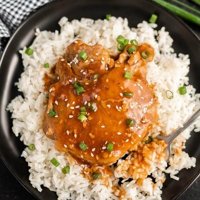 Slow Cooker Teriyaki Pork Steaks