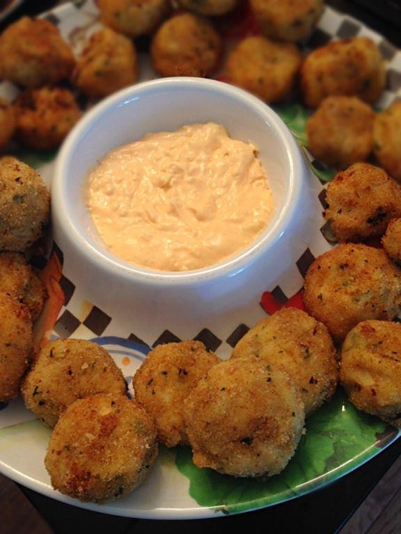 Smelt Croquettes with Spicy Aioli