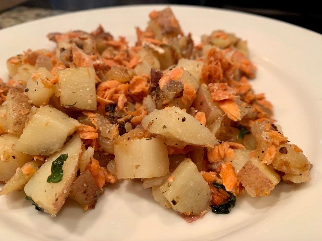 Smelt and Potato Hash with Fresh Herbs