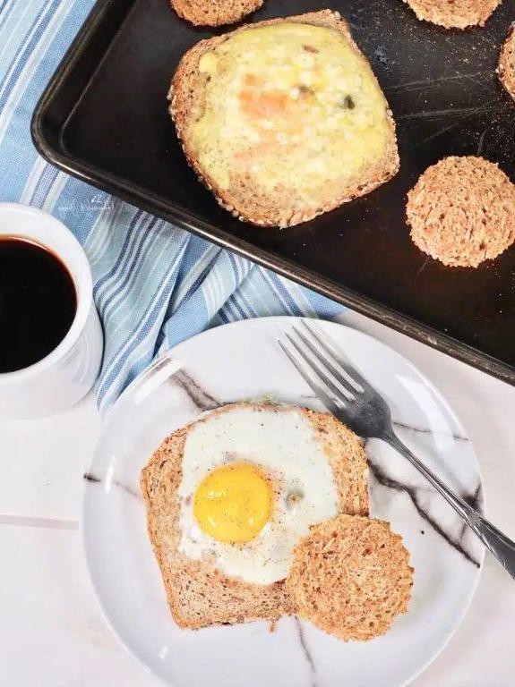 Smoked Salmon Eggs in a Nest