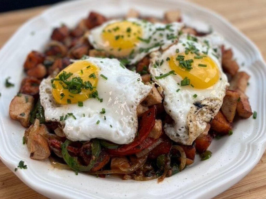 Smoked Turkey Hash with Sweet Potatoes