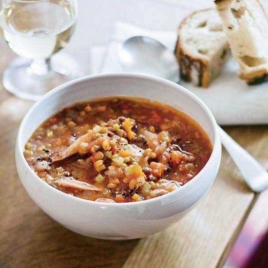 Smoked Turkey and Lentil Stew